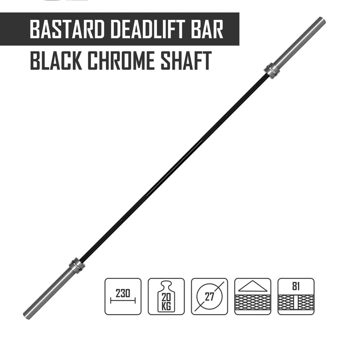 Bastard Deadlift Bar - Black Shaft