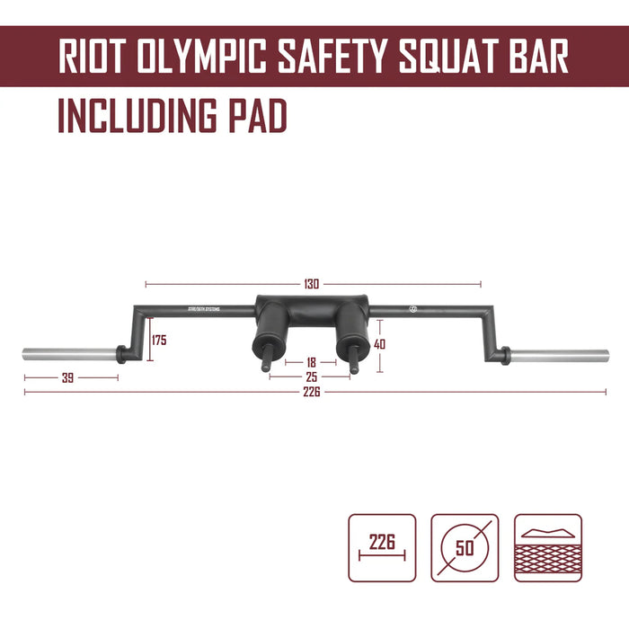 Riot Olympic Safety Squat Bar