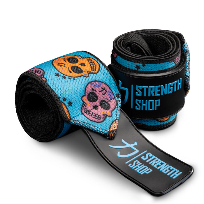 Zeus Wrist Wraps - Skull - IPF Approved