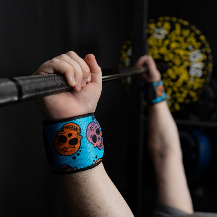 Zeus Wrist Wraps - Skull - IPF Approved