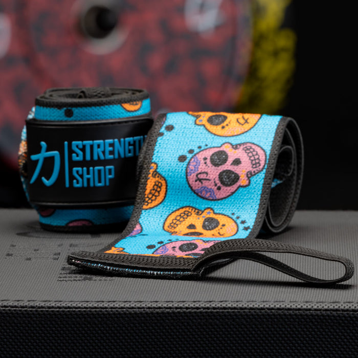 Zeus Wrist Wraps - Skull - IPF Approved