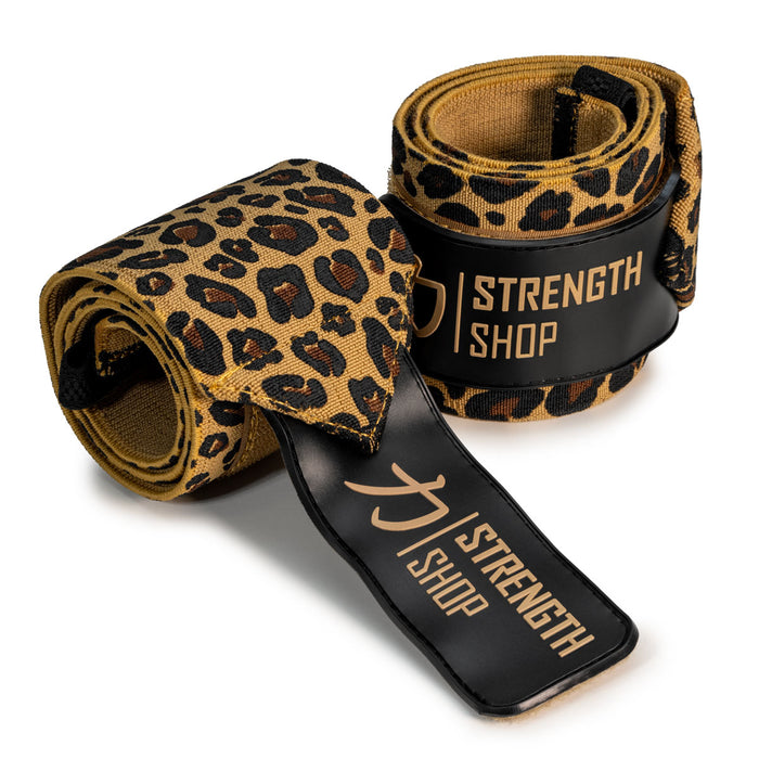 Zeus Wrist Wraps - Leopard - IPF Approved