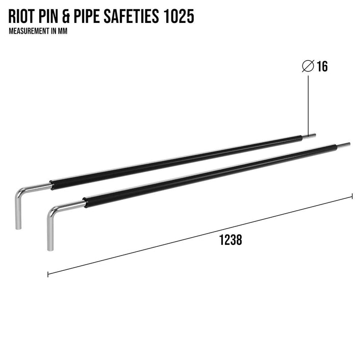 Riot MRR | Pin & Pipe Safeties – 1075, Pair