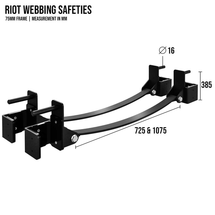 Riot MRR | Webbing Safeties – 725, Pair