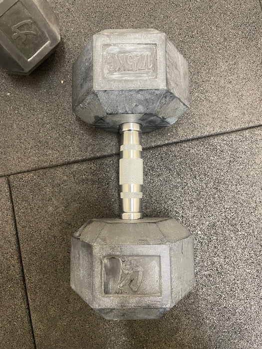 Hex Dumbbells 17.5KG (PAIR) - B-GRADE