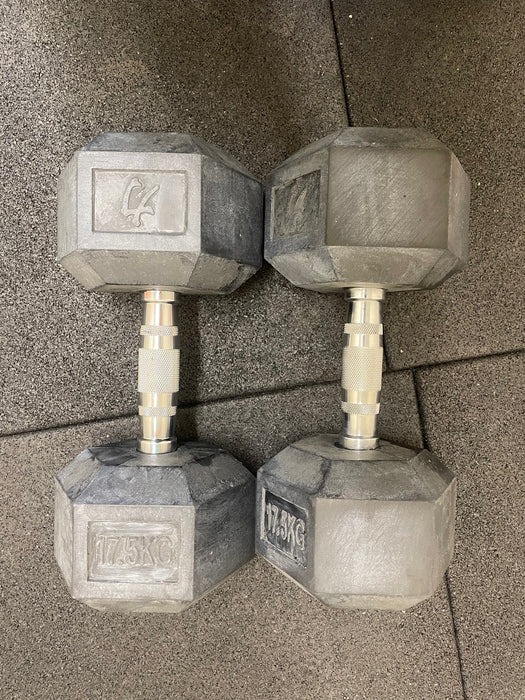 Hex Dumbbells 17.5KG (PAIR) - B-GRADE