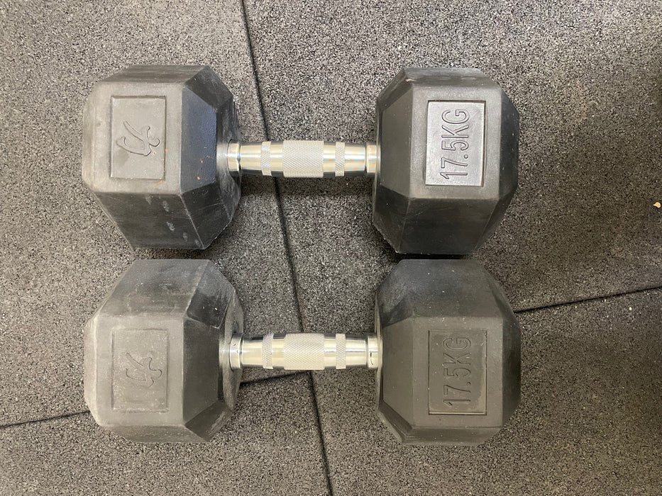 Hex Dumbbells 17.5KG (PAIR) - B-GRADE